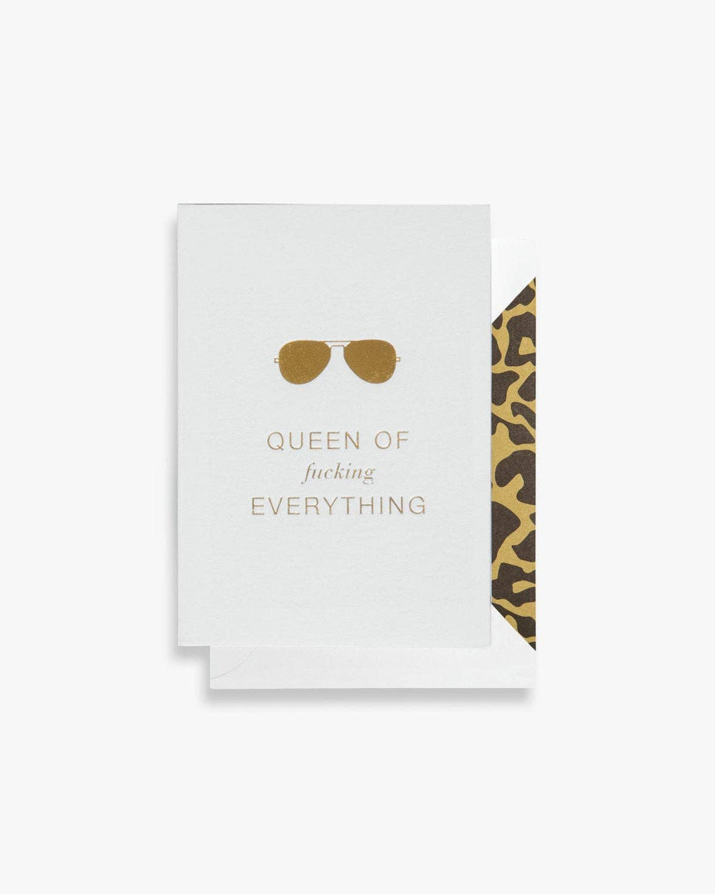 Queen of f**king everything Greeting Card A7