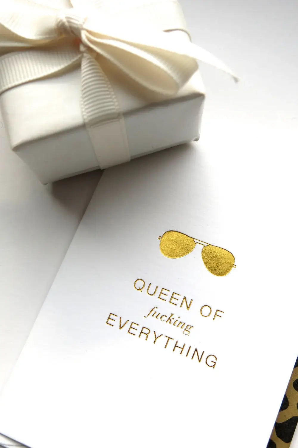 Queen of f**king everything Greeting Card A7