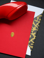 Gold Heart Greeting Card A6