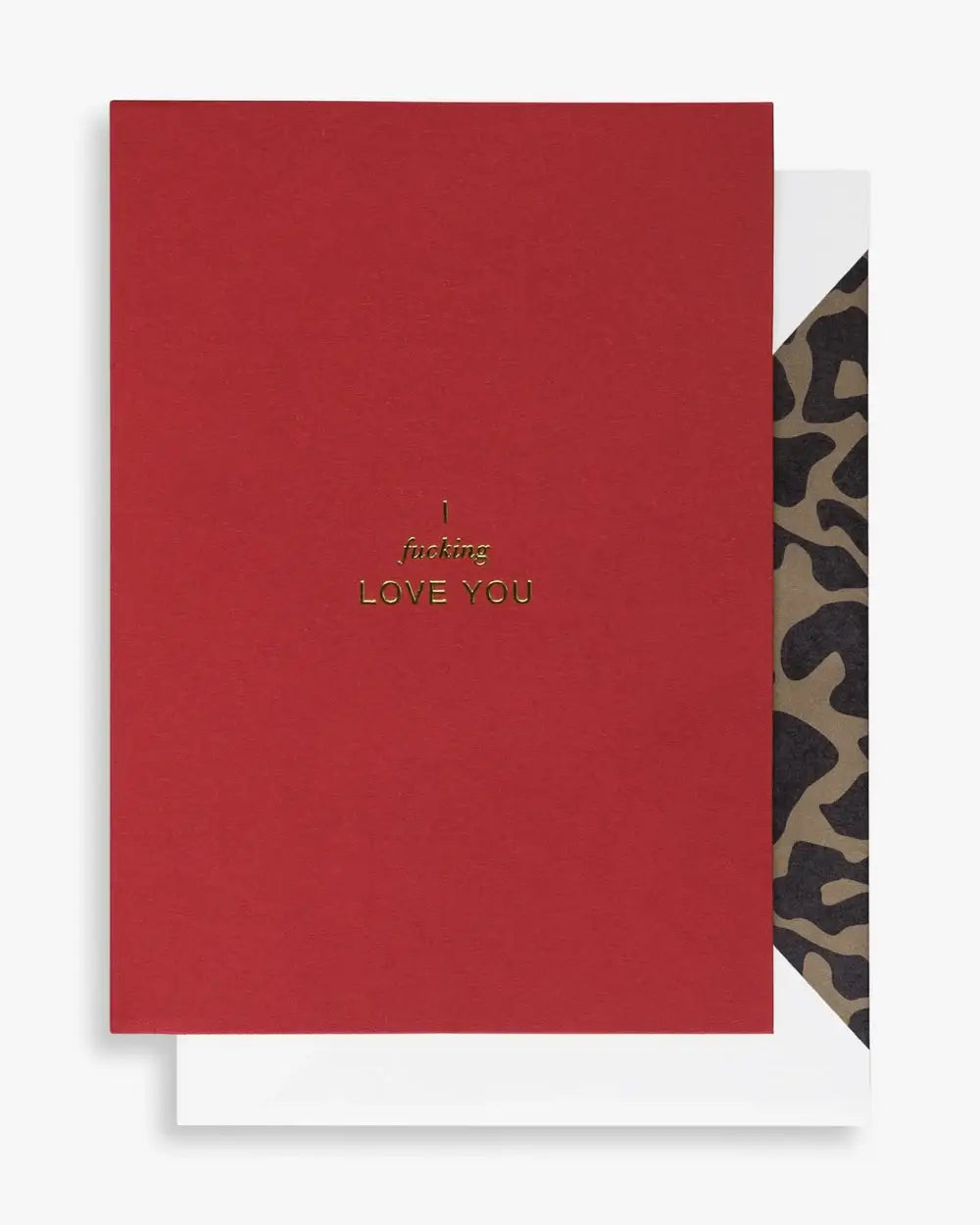 I f**king love you, red Greeting Card A6
