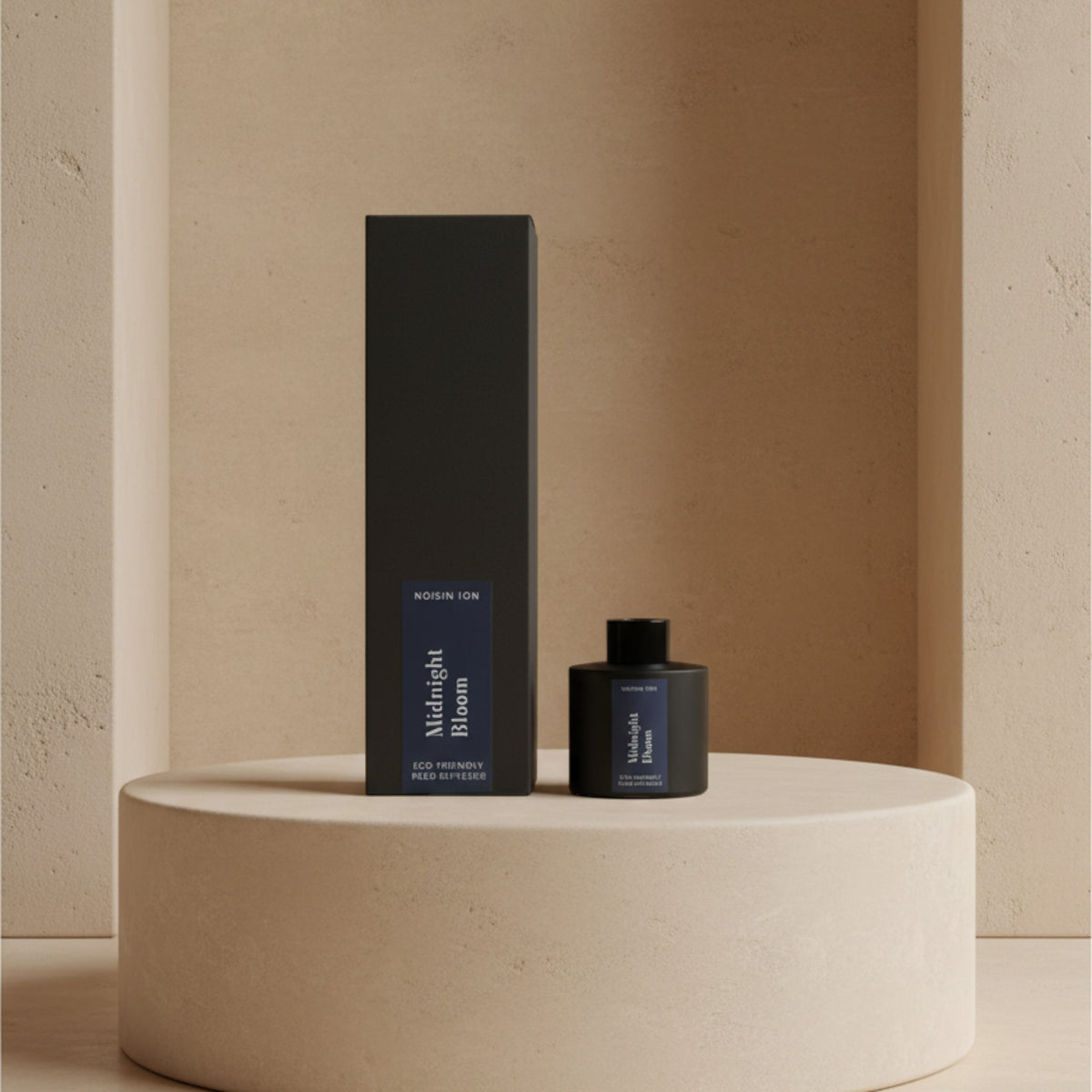 Midnight Bloom reed diffuser and gift box by Nóisin Íon