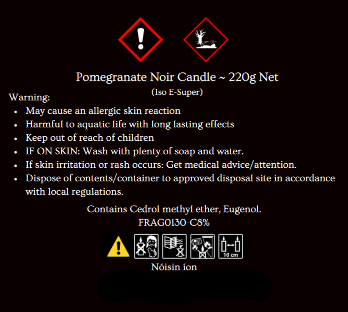 Pomegranate Noir - Nóisin íon